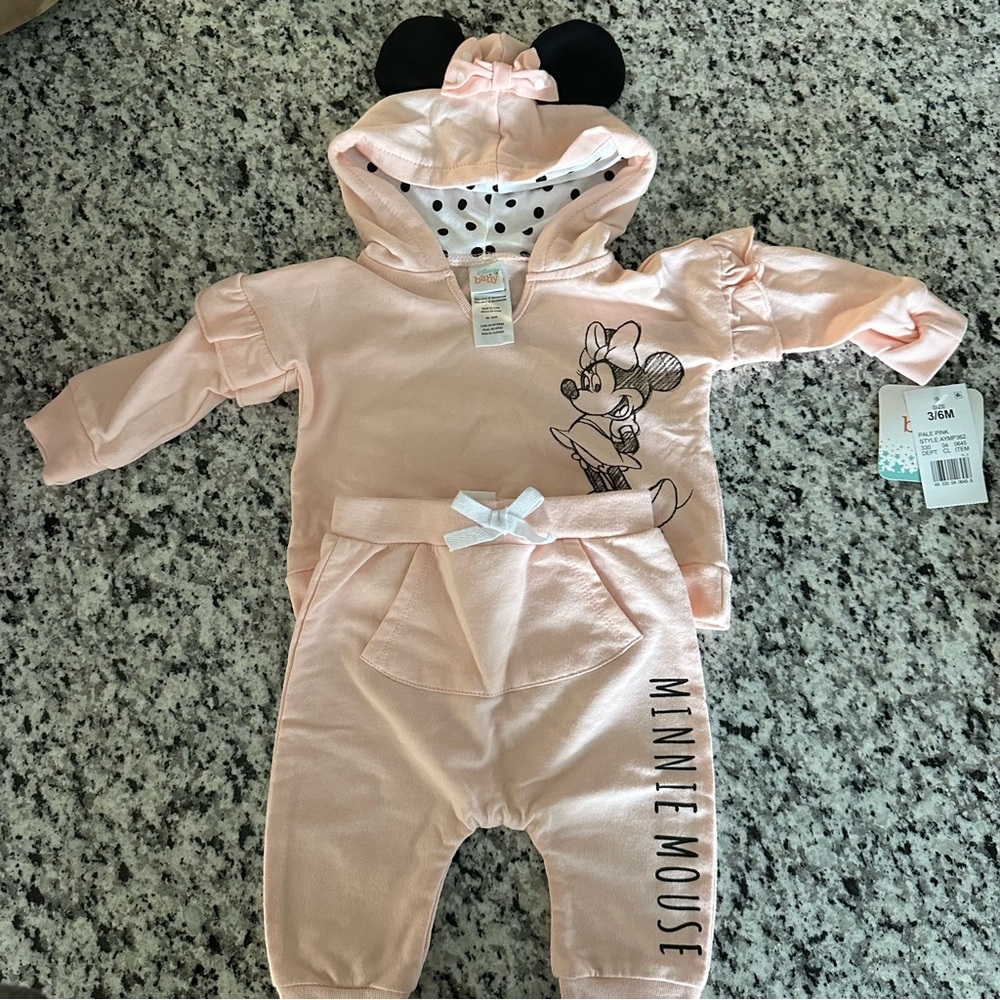 3-6 Mos 2 Piece Minnie Set